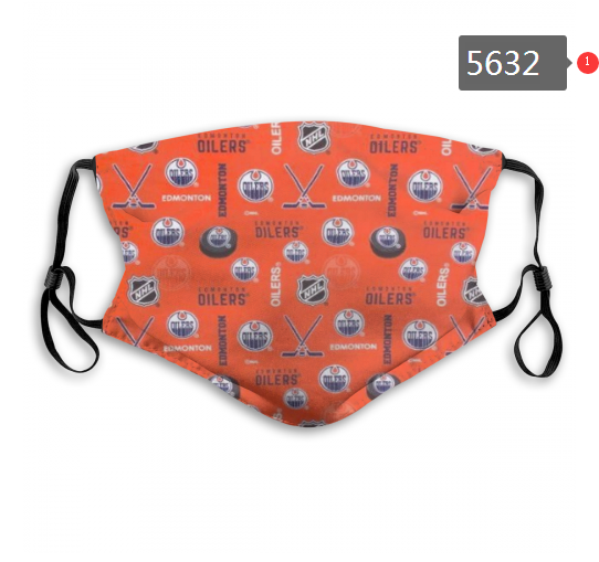 2020 NHL Edmonton Oilers #1 Dust mask with filter->nfl dust mask->Sports Accessory